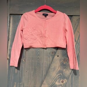GAP Kids Pink Embroidered Cardigan